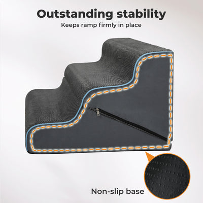 2 in 1 Dog Ramp 3 Step Pet Stairs