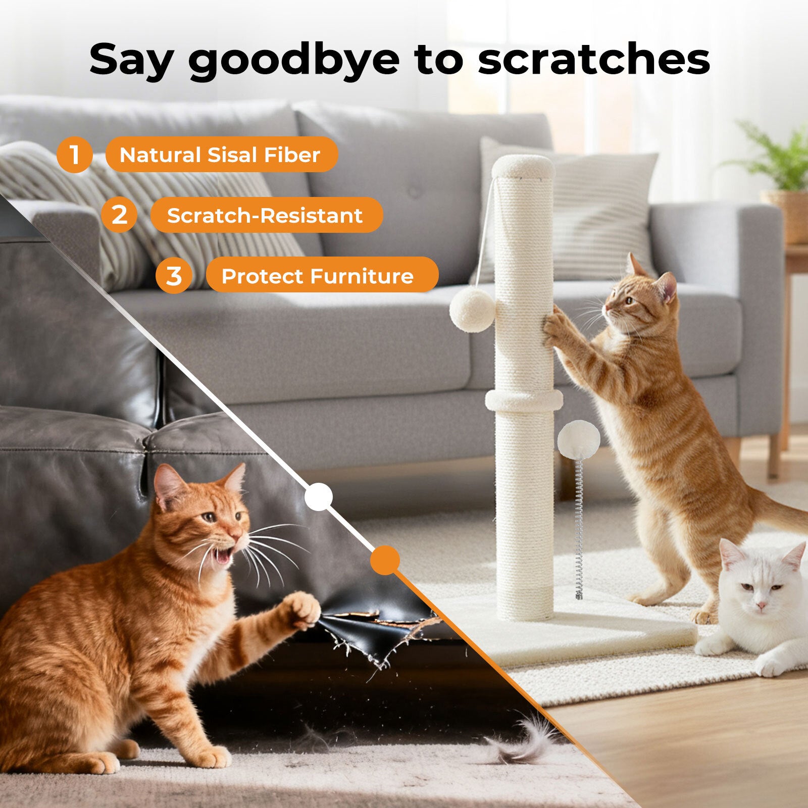 Cat Scratching Post 54cm