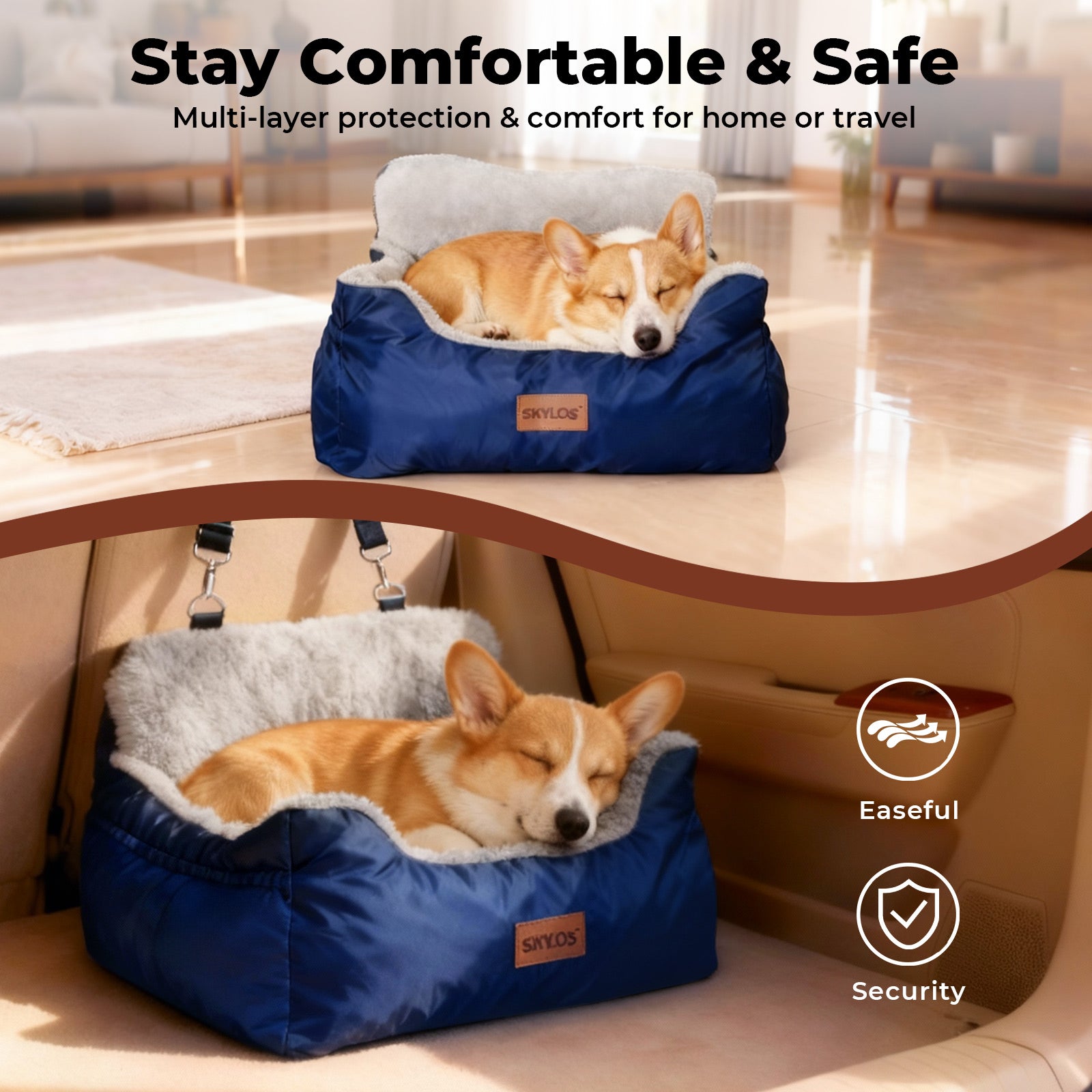 Pet Travel Bed Carrier Washable