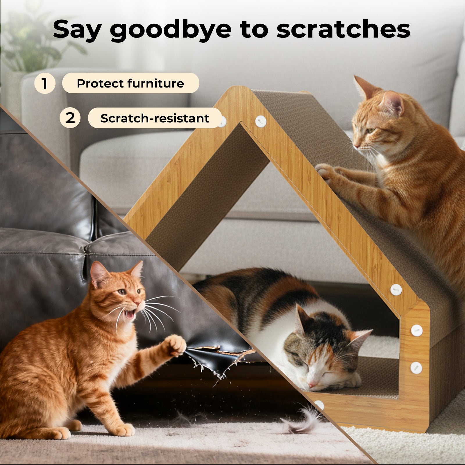 Cat Scratching Board House