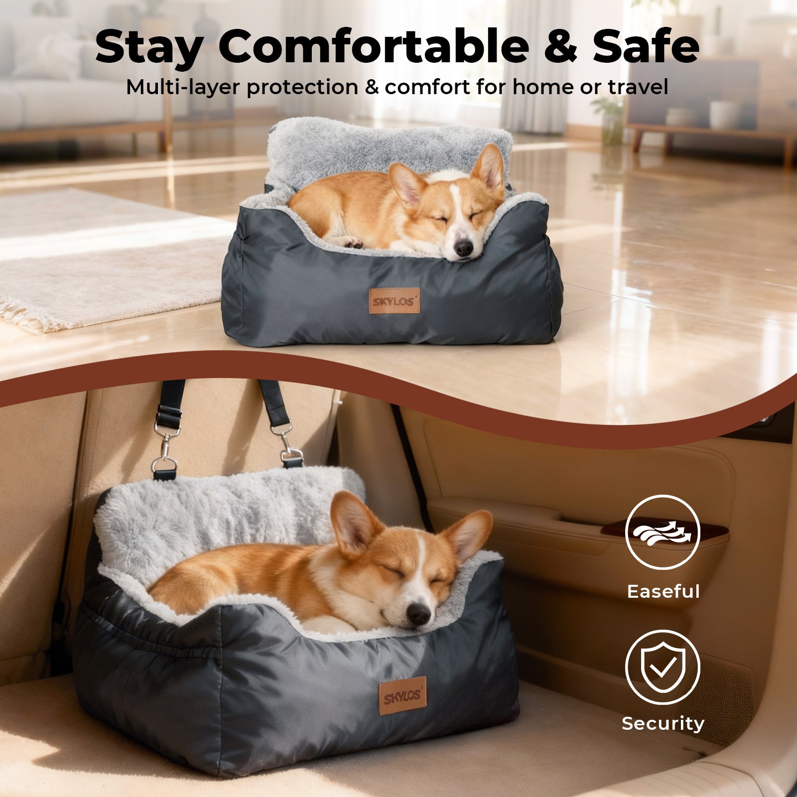 Pet Travel Bed Carrier Washable