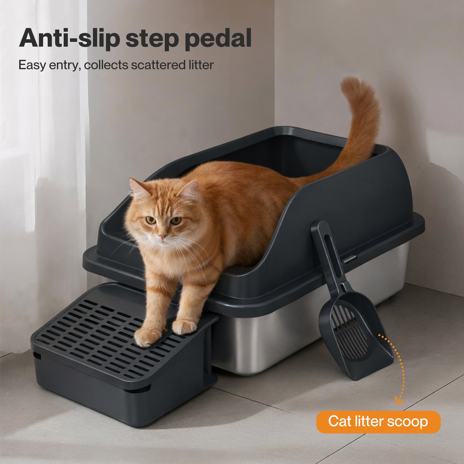 Stainless Steel Cat Litter Box