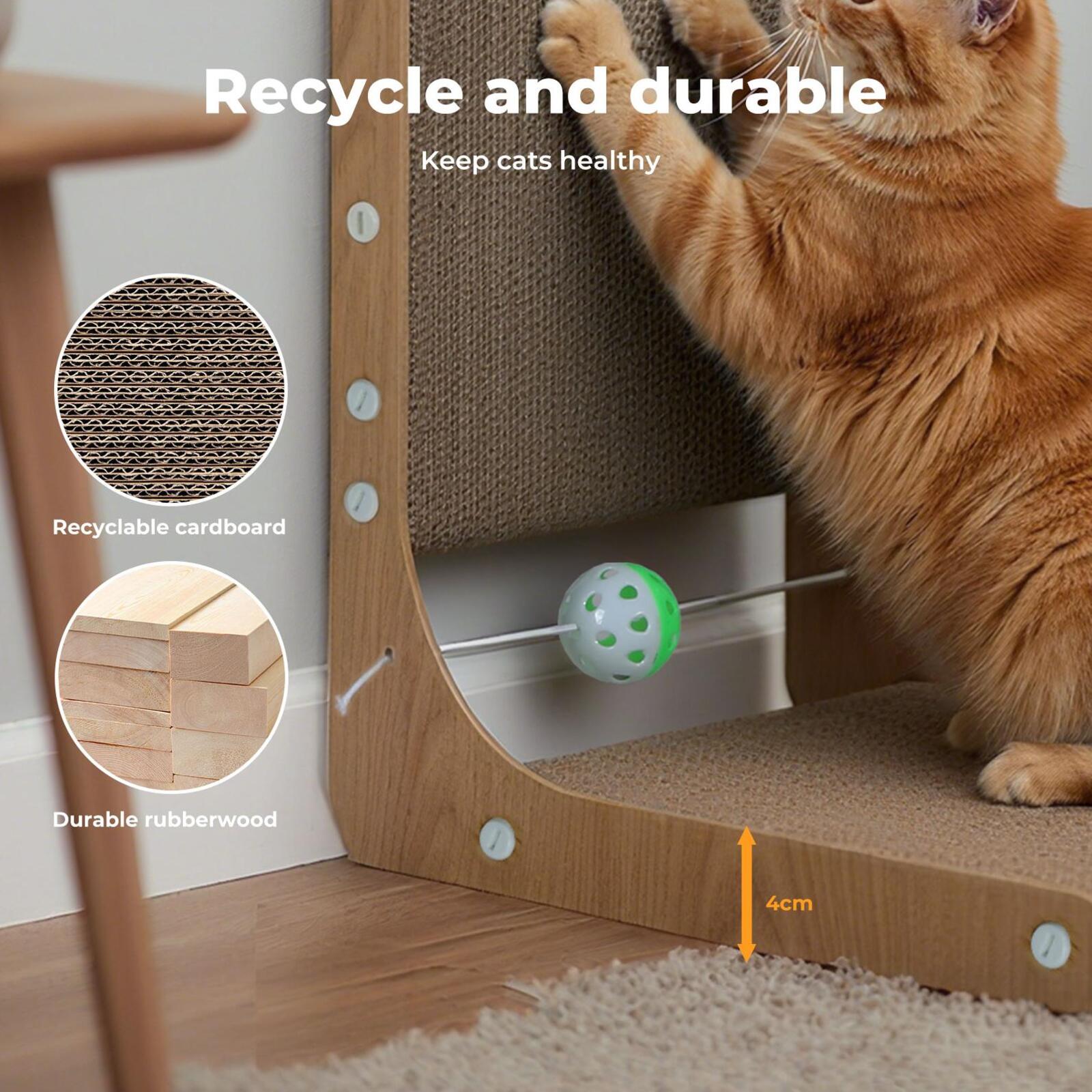 48cm High L Shaped Cat Scratching Board