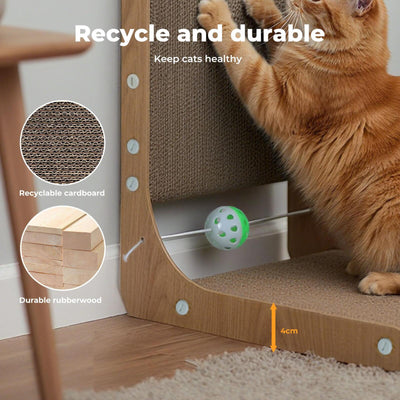 48cm High L Shaped Cat Scratching Board