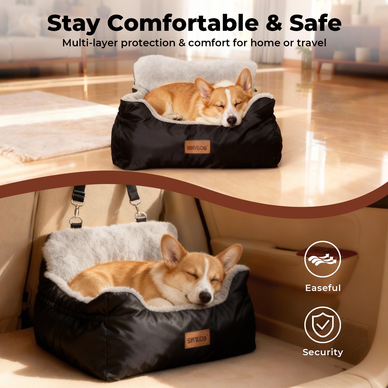 Pet Travel Bed Carrier Washable