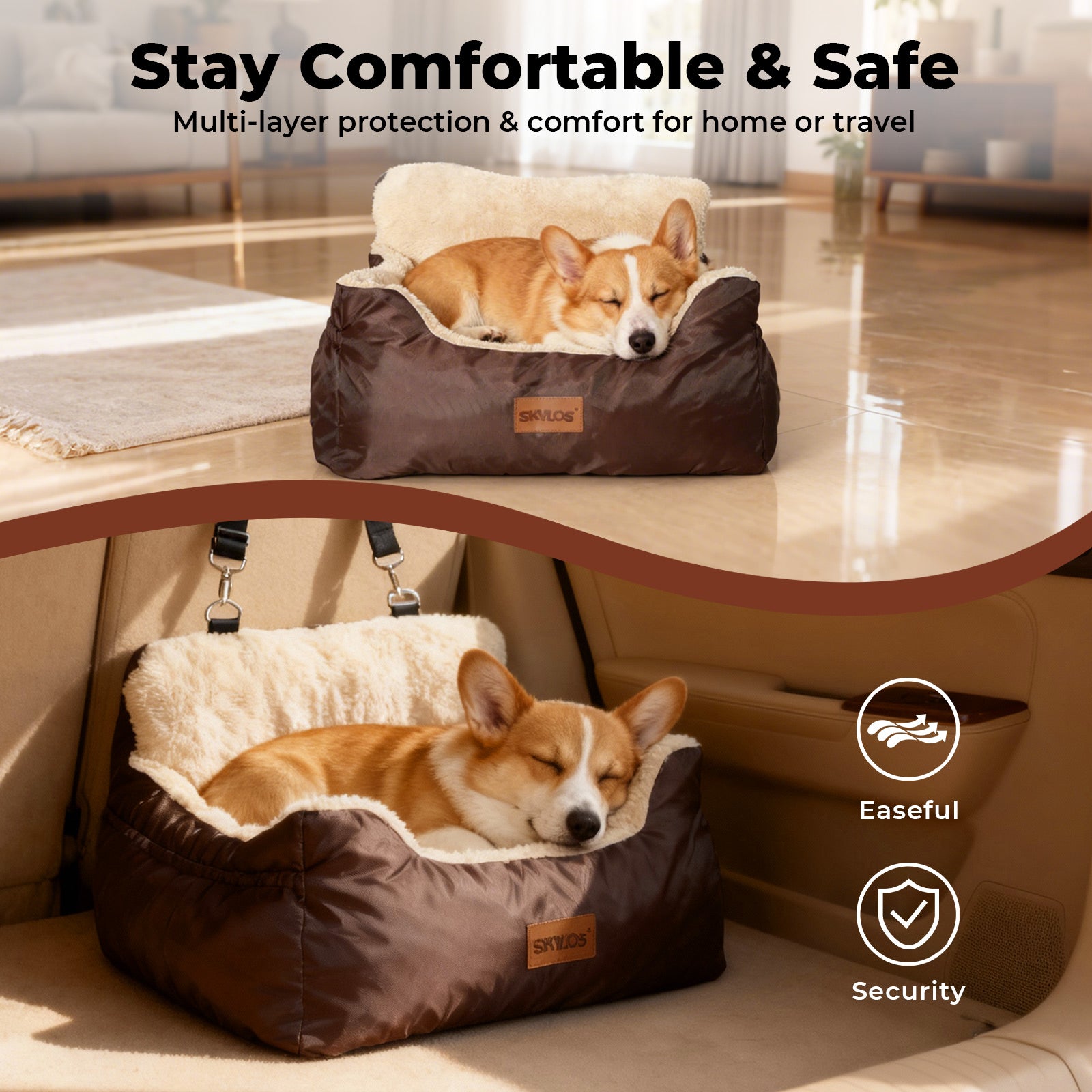 Pet Travel Bed Carrier Washable