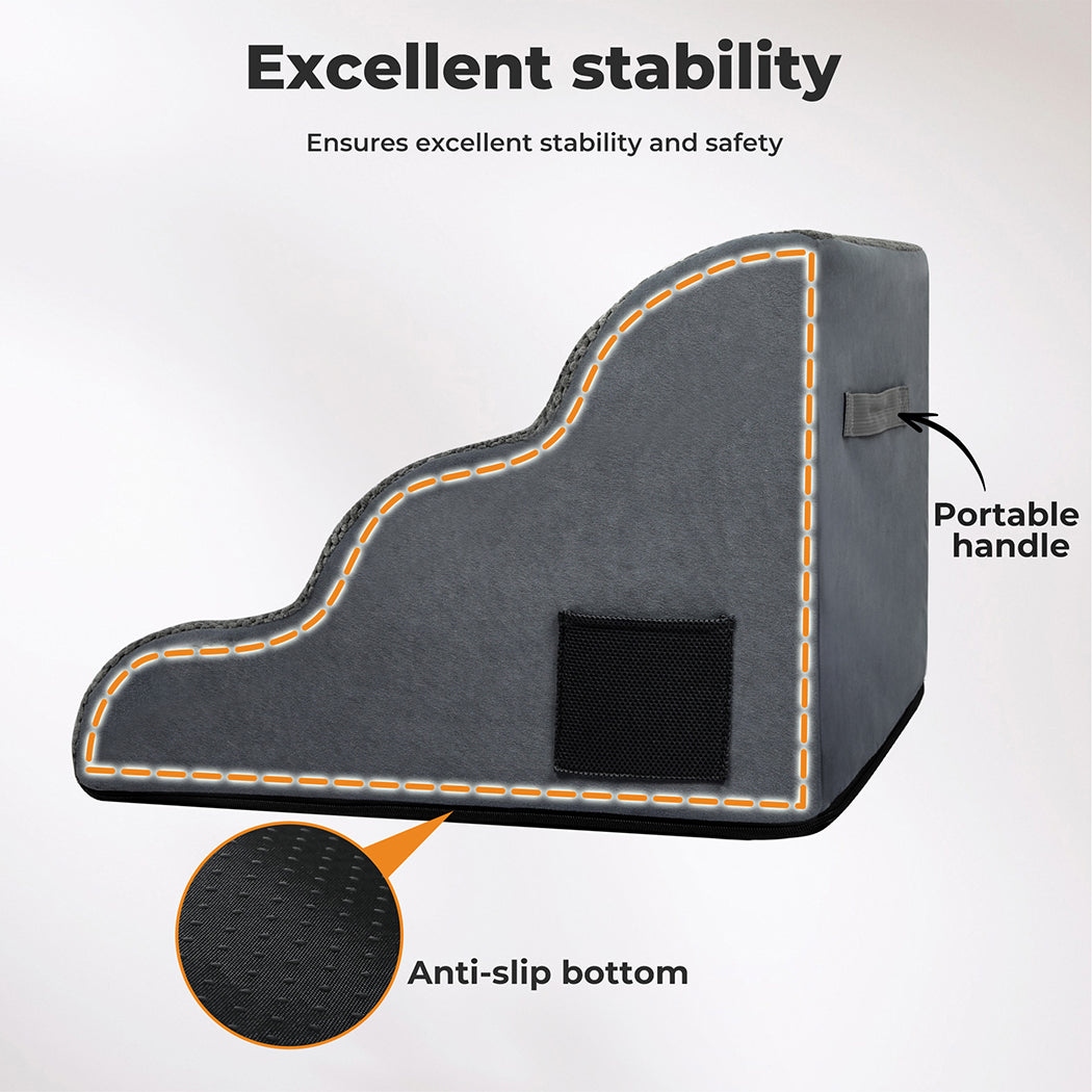 3-Step Pet Stairs Dog Ramp