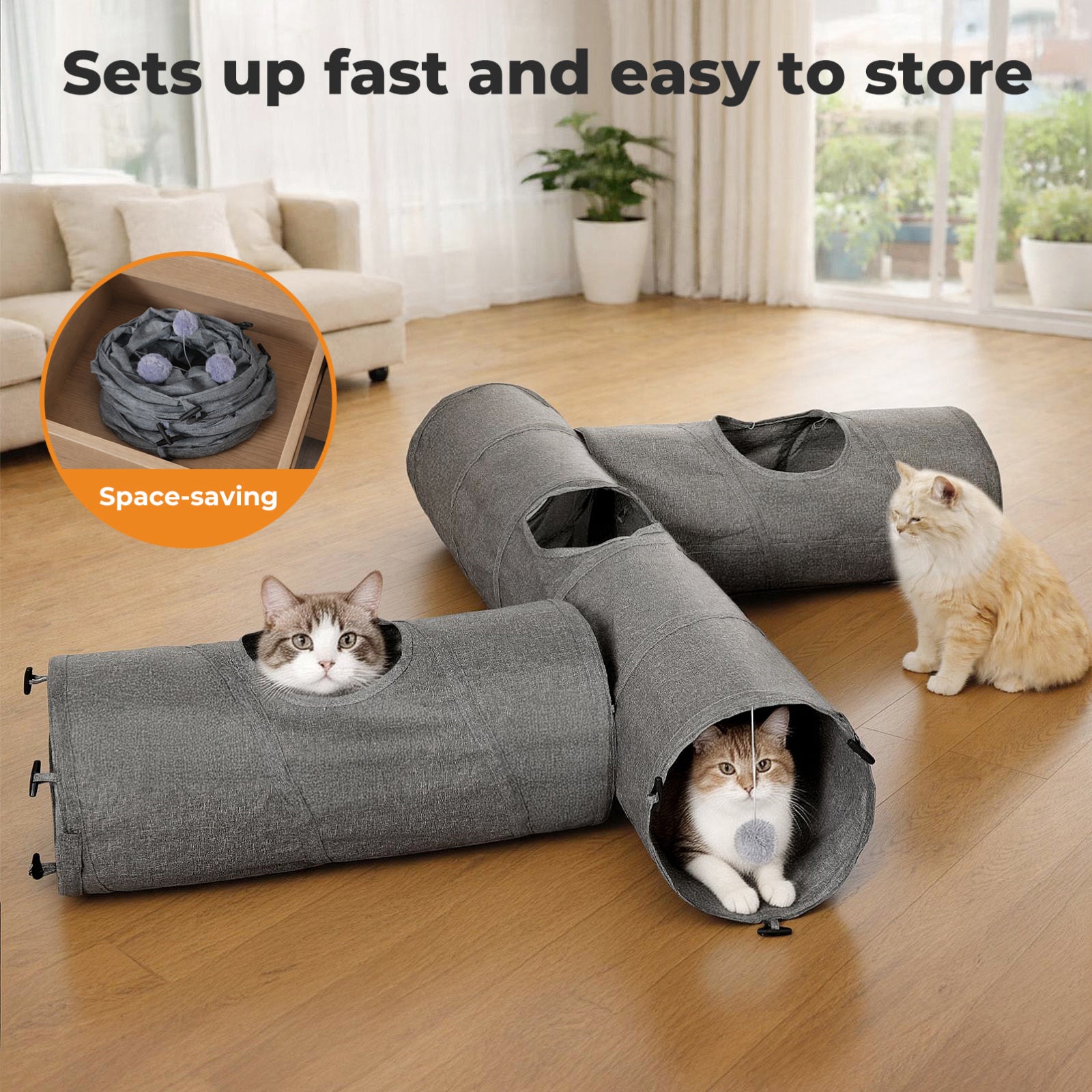 Cat Tunnels 3 Pcs