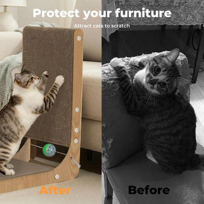 48cm High L Shaped Cat Scratching Board