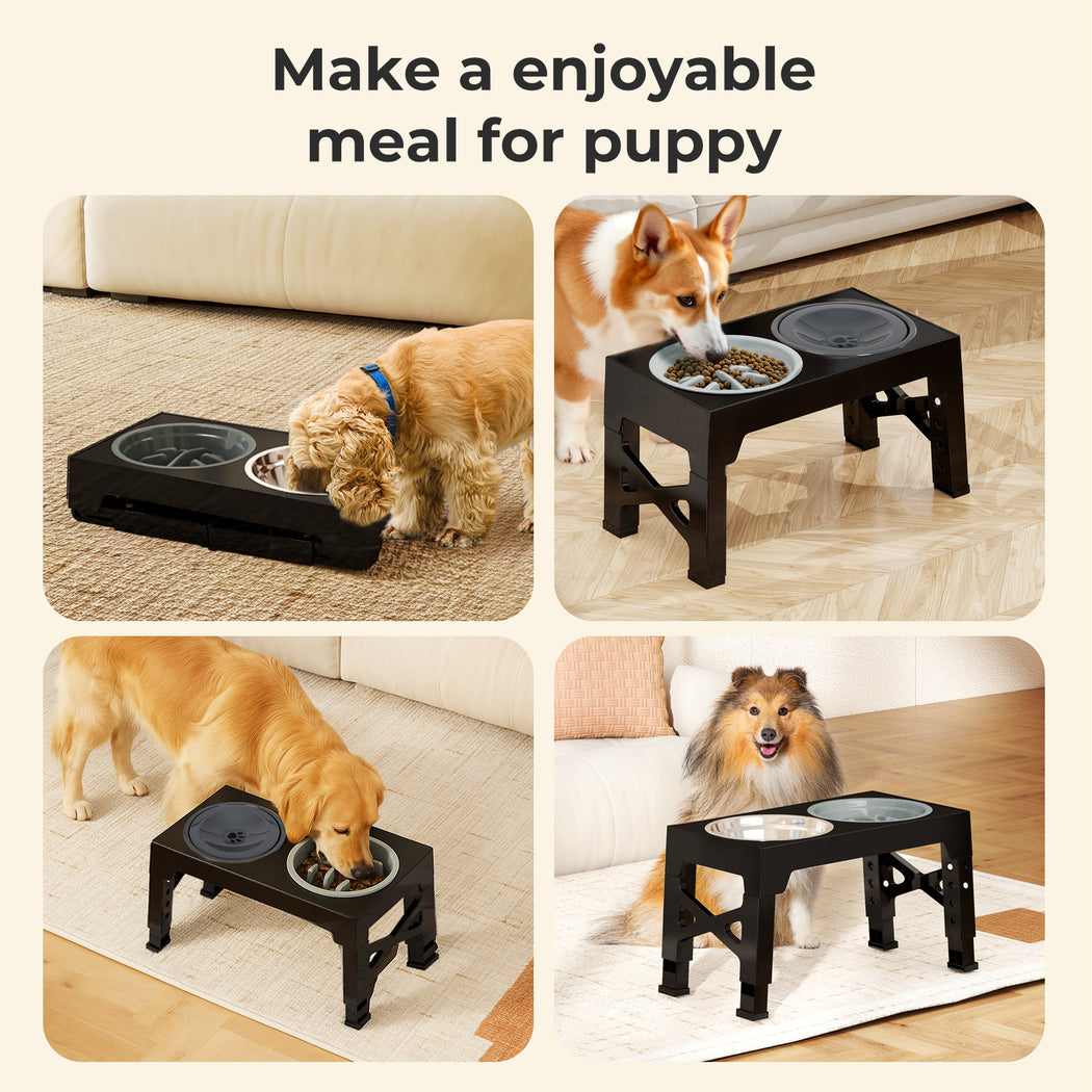 Pet Feeder Raised Dog Food Water Feeding Bowl