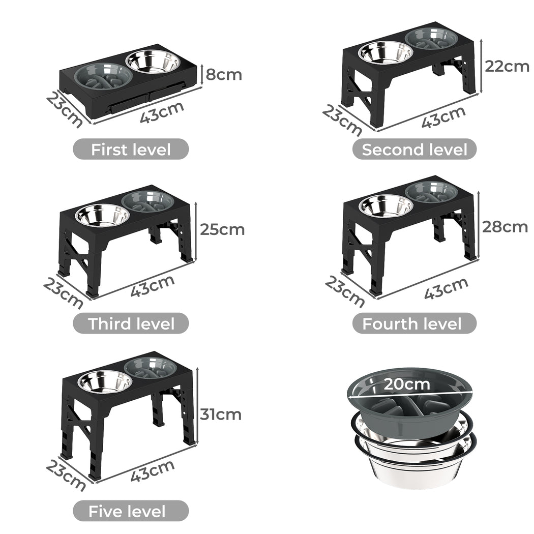 Dog Raised Feeding Bowls