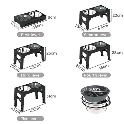 Dog Raised Feeding Bowls