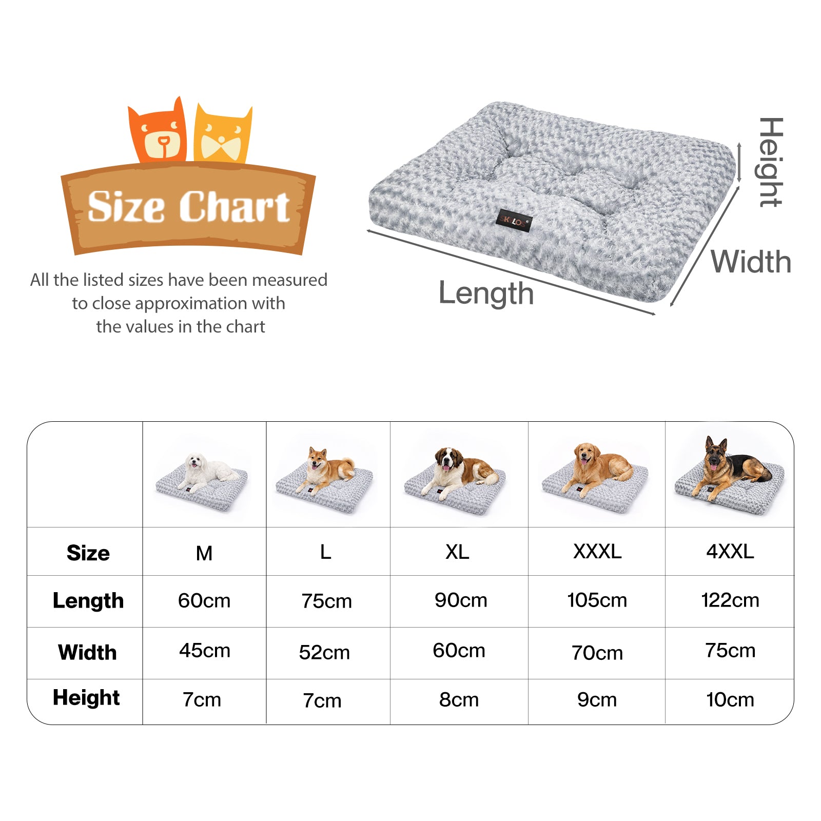 3XL Plush Dog Bed Soft